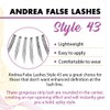 Andrea False Lashes Style 43 - Black 4 pairs
