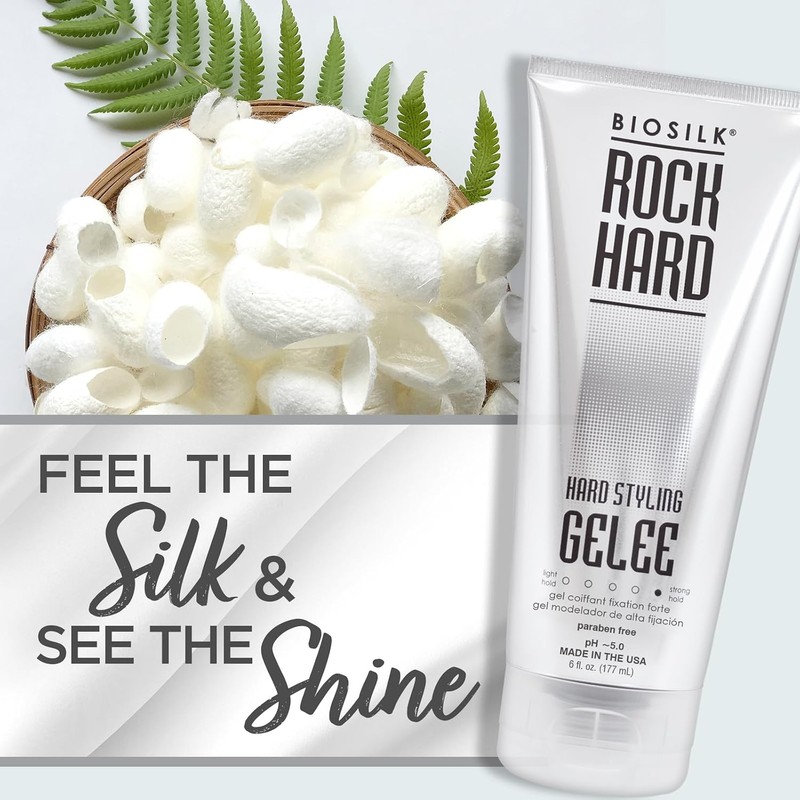 BioSilk Rock Hard Gelee Firm Hair Hold, 6 Ounce