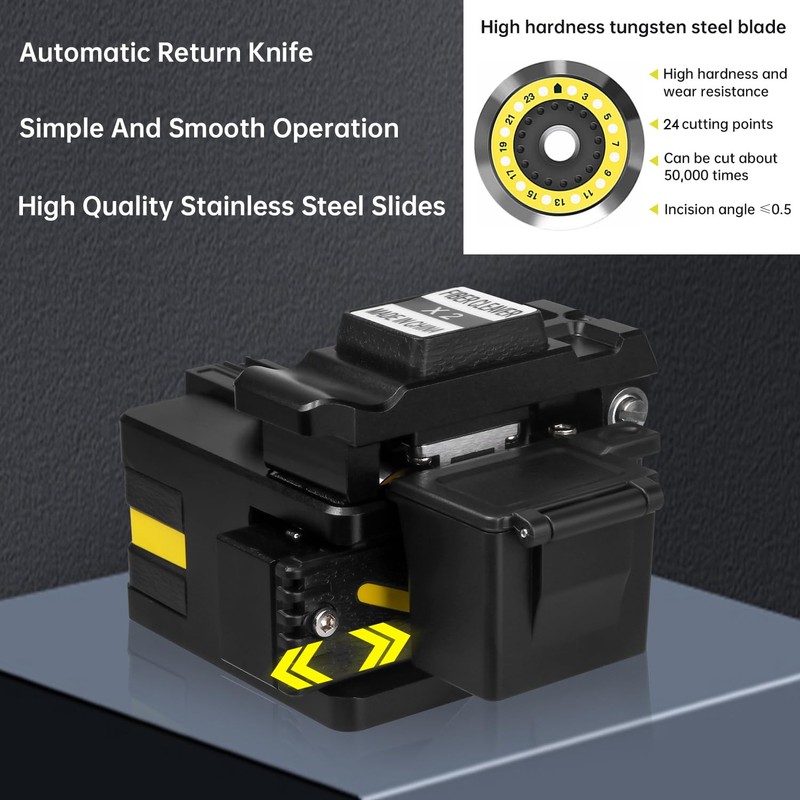 Duogalia - Optical Fiber Cleaver Stripping Cutter Tool X2 Cleaves