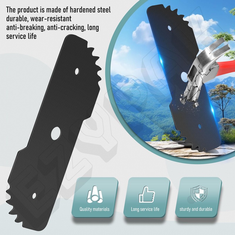 6 Pack 7-1/2-inch EB-007 Edge Hog Heavy-Duty Edger Replacement Blade