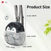 WisePoint Penguin-shaped Mini Backpack Purse, Cute Women's Backpack Purse Small