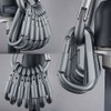 Zmart Carabiner 6 Pcs Travel Camping Aluminum Alloy Survival Gear