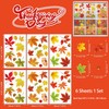 6 Sheets Fall Leaves Window Clings for Glass Windows Double-Side