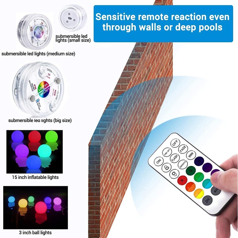 LOFTEK Submersible led Light Remote Control (RF) 1 pcs, 200FT