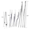 6Pcs Stainless Steel Kitchen Tongs Set | Professional Chef Cooking