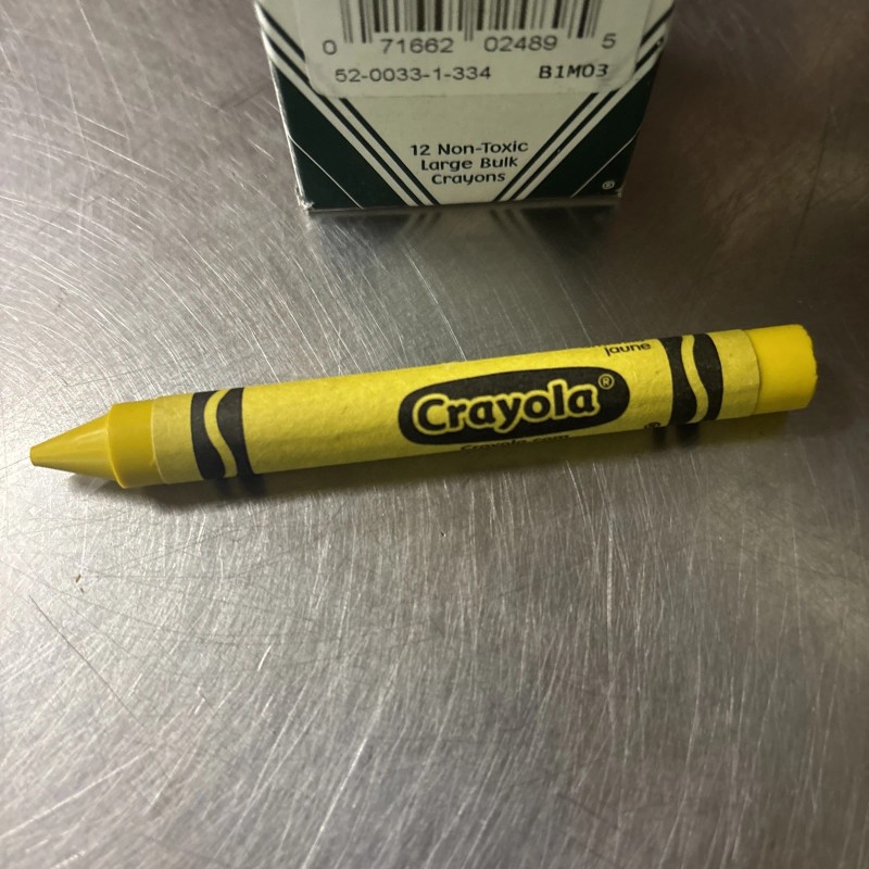 Crayola Crayon Bulk Box 12 Ct Large Crayons Yellow Brand