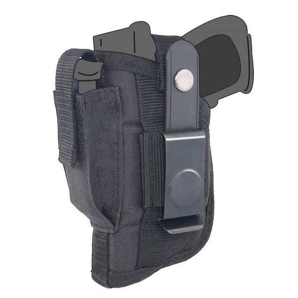 Belt Side Holster fits Smith & Wesson - S&W M&P Shield 380 EZ with 3.68" Barrel with LaserMax Micro