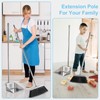 VOOWO Heavy Duty Broom and Dust pan Set, Stainless Steel