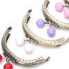 8.5cm Semicircle Embossing Kiss Lock Frame Lock Clip for Purse