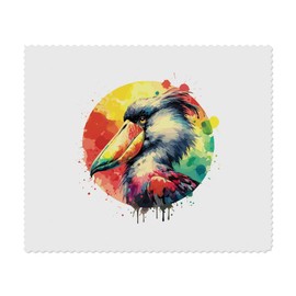 2 x 'Schuhschnabel Storch Porträt' Mikrofaser-Objektiv- / Brillenreinigungstücher (LC00027668)