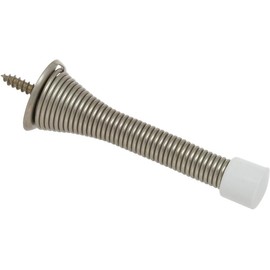 Delaney Hardware 402518 Jumbo Spring Door Stop, Satin Nickel