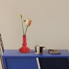 Red Lip Vase, Unique Ceramic Face Shaped Artistic Vase for
