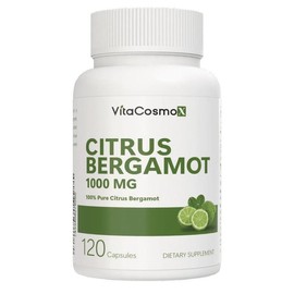 VitaCosmoX Citrus Bergamot Capsules – 1,000 mg (20:1 Extract) - Size: 2-pack