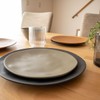 Natural Dishwasher-Safe Tableware TT20743872 Matte Black Platter, Dinner Plate, 10.6