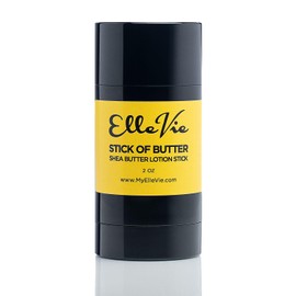 Elle Vie Unscented Shea Butter Lotion Stick, Shea Butter Moisturizing & Hydration Stick, Beeswax, Baobab Butter, & Almond Oil Moisturizer (2 oz)