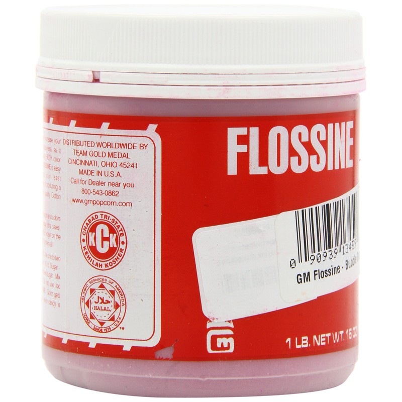 Gold Medal Flossine Can, Bubble Gum, 1-Pound