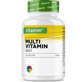 Multivitamin Daily – 450 Tablets with Bioactive Vitamins & Essential Minerals – 15-Month Supply – Vegan Formula