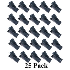 JSP Manufacturing Dark Grey Plastic Mini Roof Snow and Ice Guard - Multi-Quantity Pack | Prevent Sliding Snow Stop Buildup (25)