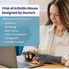 MEDILYMER Arthritis Gloves and Ice Pack (2+1 Set) Fingerless Compression