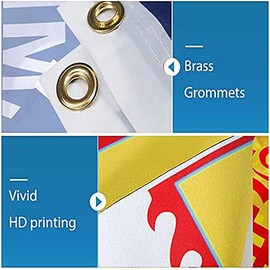 Thomas Jefferson Funny Language 3x5 Flag Tapestries with 4 Bass Gromments for Room College Dorm Room Banner Decor Durable Man Cave Banner