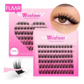 Wosheer Pestañas Postizas Autoadhesivas Diy Extensión De Pestañas Sin Pegamento 10-14mm longitud mixta curva D Pestañas naturales Adecuado para princi