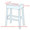 Lussenwert Stool Covers Rectangular Set of 2, Stretch Printed Vanity