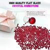 2880PCS SS10 Flatback Rhinestones, Dark Siam Glass Rhinestones Crystal Gems