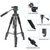 65" Camera Tripod,Q310 Lightweight Travel Portable Cell Phone Tripod Stand