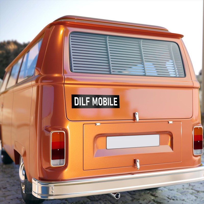DILF Mobile Bumper Sticker Funny Car Sticker I Love DILFS