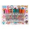 Laxia 24 Pz Pluma De Gel Diferentes Colores Con Glitter