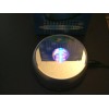 Lighted display mirror turntable 4" 7 LED lights ac-dc free