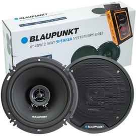 BLAUPUNKT BPS-E652 6" 2-Way Car Speakers 80W with Grilles - High-Fidelity Sound, Durable Construction, Easy Installation - Includes 2 Speakers Bundle with Gravity Magnet Phone Holder