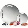 Versatile Cutting Boards for Kitchen,Stainless Steel Cutting Boards 2-Piece Set,Round