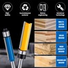 12 Pcs Router Bits Including 4 Flush 4 Roundover 4