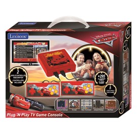 Lexibook JG7800DC-1 Plug 'N Play TV Game Console with 300 Games, Red