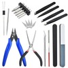 Worldity 22 Pieces Metal DIY Model Tool Sets Metal Earth