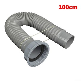 Kitchen Sink Drain Pipe 100cm PP + PVC Flexible Drain Hose Suitable for Kitchen and Bathroom Container Drainage Water Pipe