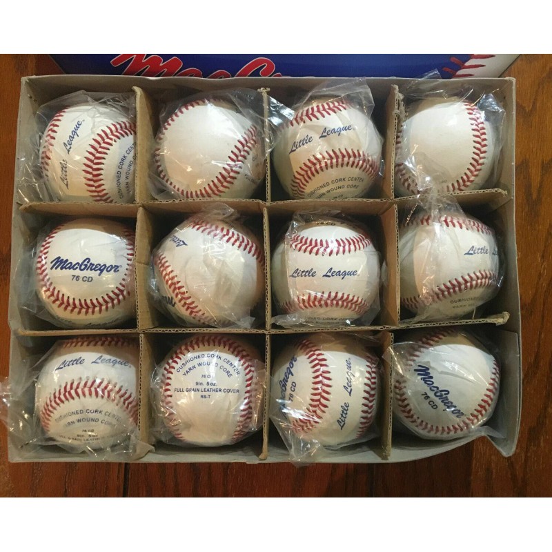 MacGregor 1 Dozen 76c MacGregor Little League Baseballs MCB76CXX