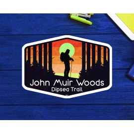 John Muir Woods Vinyl Decal Sticker California 3.75" Dipsea Trail Stinson Beach