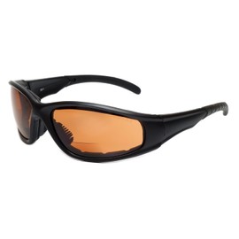 Calabria 23BF Sportster BiFocal Reading Safety Glasses +3.00 Copper Orange Men Women UV Protection Wind Debris Anti Fog Slip