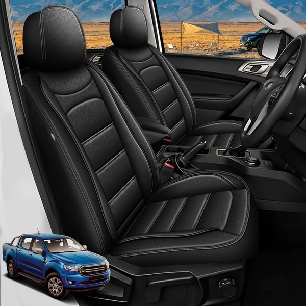 AOMSAZTO Ford Ranger Seat Covers: Full Set Custom Fit 2019