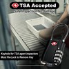 5pcs TSA Approved Luggage Locks with 10pcs Zipper Locks, Zinc