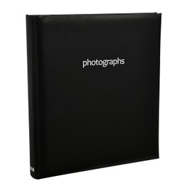 Black Memories Memo Slip in Case Photo Album for 120 Photos 5 X 7'' by Arpan