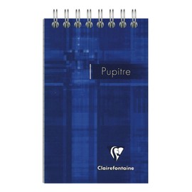 Clairefontaine 8556C Spiral Notepad Ruled 75 x 120 mm Ideal for Notes, 60 Sheets, Pack of 1, Assorted Colours