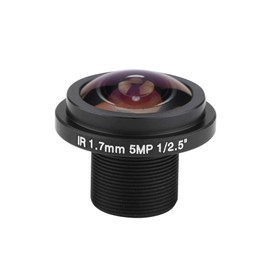 Zopsc CCTV Lens 5MP HD 185° Security Camera Lens with 1.7mm Length, for Security Cam