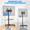 Rfiver Mobile TV Cart for 23-60 Inch LCD LED Flat