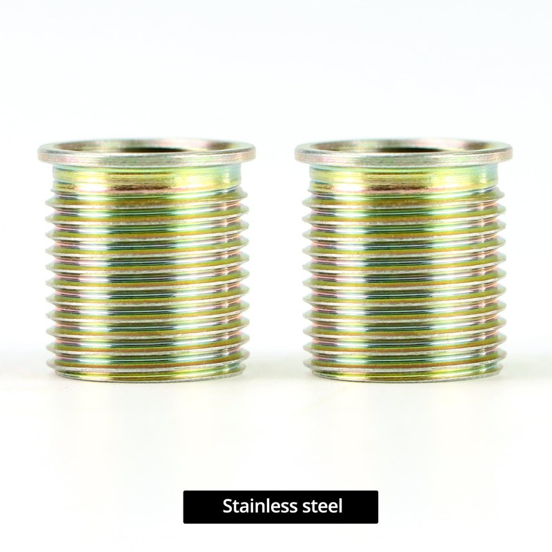 QWORK Spark Plug Thread Repair Tool Kit, Stainless Steel, Includes