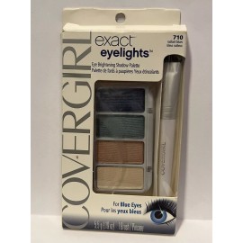 Covergirl Exact Eyelights Eye Brightening Shadow Palette, # 710 Radiant Blues