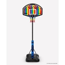 Spalding X Crayola 32" Molded Eco-Composite Telescoping Portable Basketball Hoop with Mini Court Marking Kit
