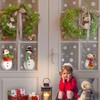 Christmas Window Clings，Christmas Snowflake Stickers，Snowman Window Decals，Window Stickers for Windows